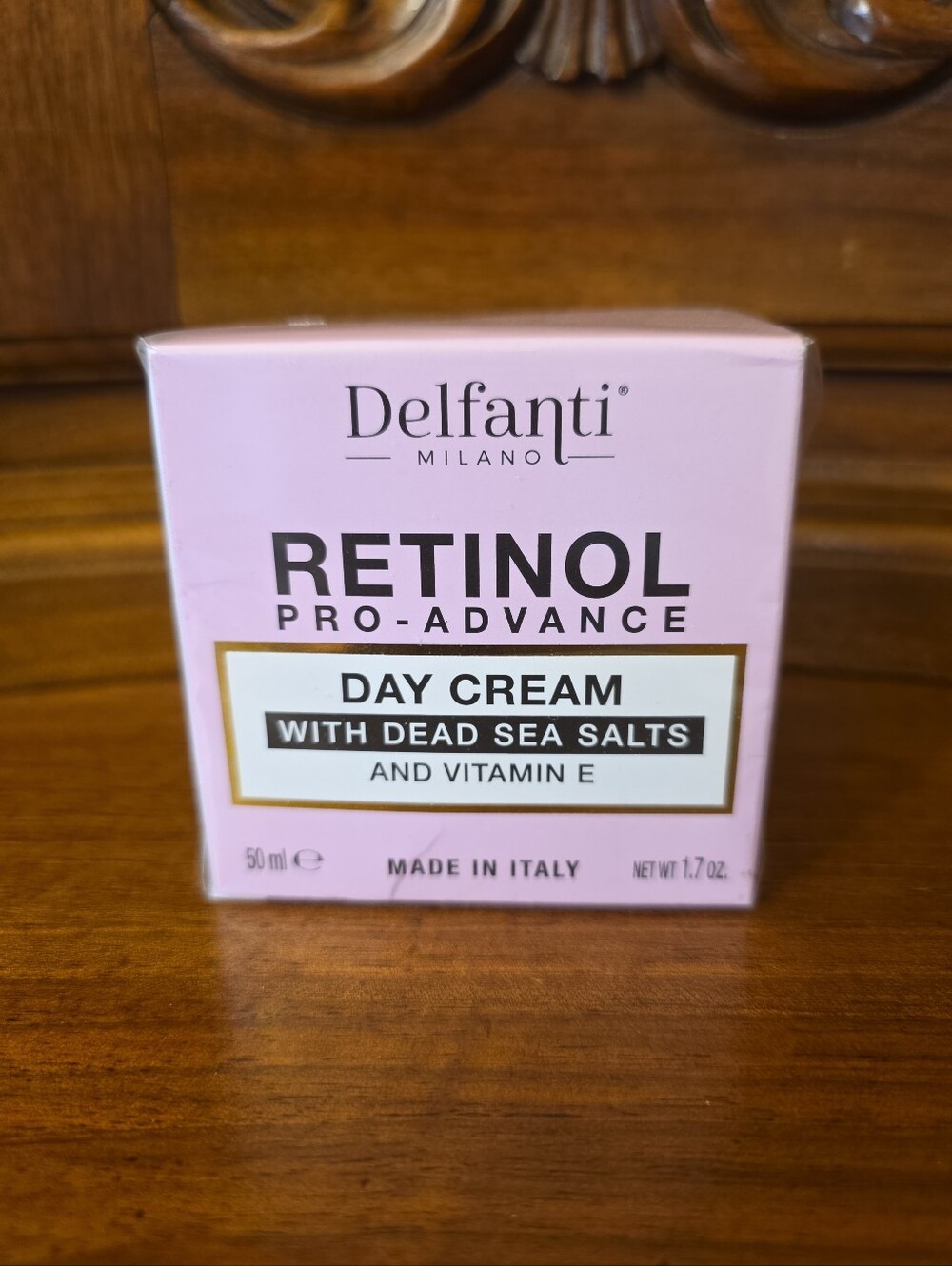 Delfanti Milano RETINOL PRO-ADVANCE DAY CREAM w/Dead Sea Minerals/Vitamin E--New